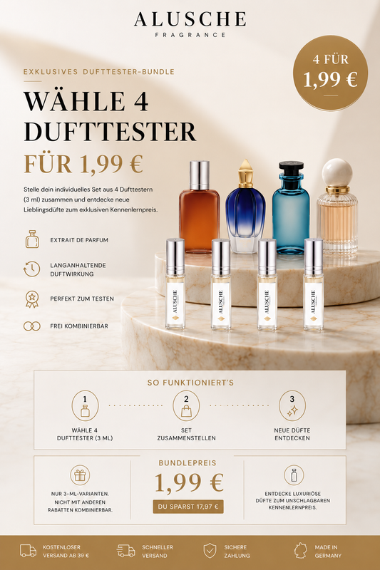 Wähle 4 Dufttester für 1,99 €